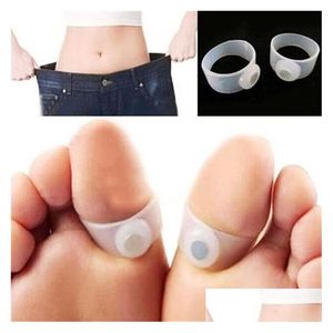 Other Home Garden Products Health Care Feet Easy Mas Slimming Sile Foot Magnetic Toe Ring With Opp Bag Drop Delivery Dhxoj