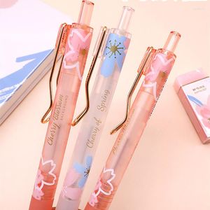 Koreanisches Briefpapier Kirschblütensaison 0,5 Druckbleistift Süßes Mädchen Rosa mit durchgehendem Kern Speziell für Kawaii