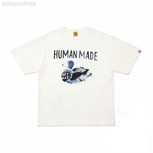 Homens camisetas Boa qualidade dos desenhos animados pato humano feito moda camiseta homens feitos humanos mulheres slub algodão t-shirts vintage tees