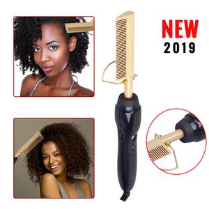 Curling Irons Electric Comb Straightener High Heat Press Straightening Environmentally Friendly Alloy 230828