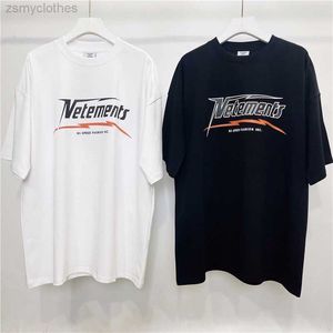 Mens T-Shirts High Quality Vetements Fashion T-shirt Men Unicorn Vetements Women T Shirts Slightly Oversize VTM Short Sleeve Men Clothing