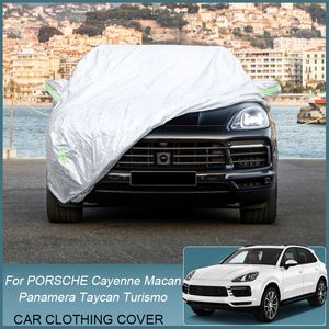 Copertura auto Pioggia Gelo Neve Polvere Impermeabile Per Porsche Cayenne Coupe Macan Panamera Turismo Taycan Turismo Copertura Anti-UVAccessorio