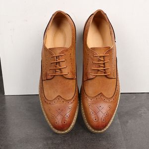 Scarpe eleganti Oxford Uomo Brogue LaceUp Bullock Business Matrimonio Uomo Formale 56 230829