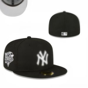 Högkvalitetsmonterade mössor Brevstorlek Hattar Baseball Caps Designer Flera stilar Tillgänglig Vuxen Flat Peak för män Kvinnor Full Stängt monterad L3