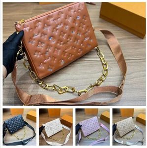10A Evening Bags COUSSIN BB Chain Shoulder Bag Designers Women Colorful Pattern Embossing Messenger Crossbody Handbag Totes wallet Case card pockets Bag with Box