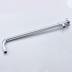 Bath Accessory Set Bathroom Stainless Steel Wall Mounted Shower Arm Head Extension Pipe With Base Home Durable Practical Accessories