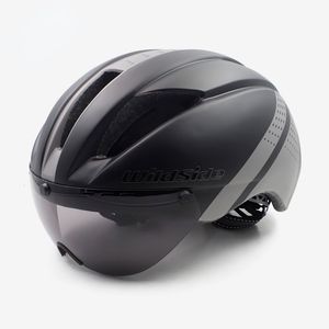 Caschi da ciclismo Casco aerodinamico tt casco da ciclismo da cronometro per uomo donna occhiali da corsa casco da bici da strada con lente Ciclismo attrezzatura da bicicletta 230828