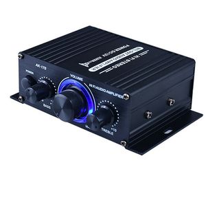 AK170 400 W HiFi-Audioverstärker für Autos, Heimkino, digitale Leistung, Amplyfire-Audiolautsprecher, Höhen- und Basssteuerung, FM, USB, SD