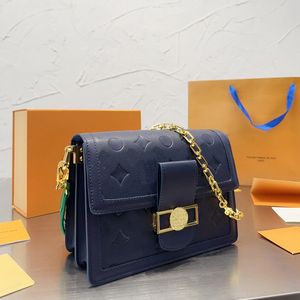 Mini dauphine moda çantaları kadın ayarlanabilir kayış çanta tasarımcıları tuval haberci çantası m23488