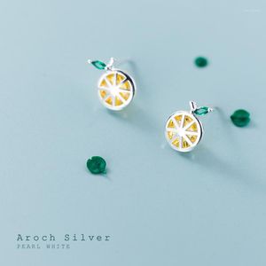 Stud Earrings Lovely Lemon Summer Fruit Sweet Girl Student Party Jewelry Prom Accessories Anniversary Gift
