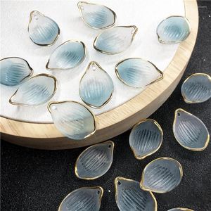 Chaveiros amplas aplicações bronzeando pétalas de lótus pingente ornamentos de jóias para brincos