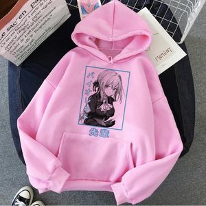 Kadın Hoodies Violet Evergarden Kadın Kış 2023 Y2K Estetik Uzun Kollu Top Çekiyor Giyim Kore Stili