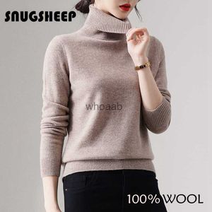 Yün Sweater Beltleneck Temel Kış Giyim Kadın Kahverengi Top Kız Sweaters Kazak Kadın Vintage Jumper Style Kırmızı Örme HKD230829