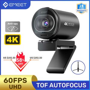 4K Webcam 1080P 60FPS Autofocus Streaming Web Camera EMEET S600 Living Stream Camera With Mics Privacy Cover for Tiktok YouTube HKD230825 HKD230828 HKD230828