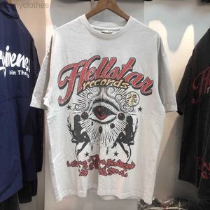 メンズTシャツ良質の凝視アイプリントファッションTシャツの男性素敵な洗浄された女性ヴィンテージTシャツストリートティーティー