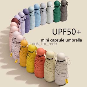 Sun Umbrella Anti-UV Mini Capsule Umbrella Small Umbrella Pocket Sun Protection and Ultraviolet Protection Parasol Paraguas HKD230901