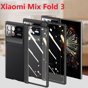 Staffa magnetica per Xiaomi Mix Fold 3 Fold3 Custodia in pelle con cerniera Pellicola protettiva per la privacy