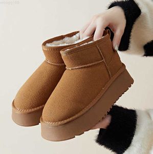 Australia Women Boots Ultra mini platforma Botki Tazz Tasman zamszowe Kapcie Kappy Zima wełna śnieżna kostka kasztanowa czarny designerski futr