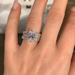 Anéis de cluster 18k au750 anel de ouro moissaint diamante d cor vvs1 linha festa de noivado de casamento aniversário presente de moda