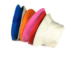 Resefiskare Leisure Bucket Hats Solid Color Fashion Men Kvinnor Flat Top Wide Brim Summer Cap för utomhussportvisir DF247 LL