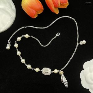 Chains Pearl Necklace For Women With A High-end And Personalized Retro Punk Style Collarbone
