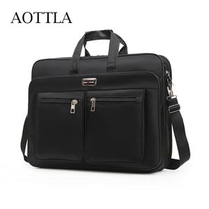 ラップトップバッグAottla Men's Briefcaseバッグ男性用ツールキットビジネスメンドキュメントメッセンジャー230828のためのビッグキャパシティハンドバッグショルダー230828