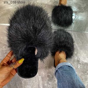 Slippers Women Winter Fluffy Home Slippers Indoor House Warm Ladies Fashion Fur Slides Soft Plush Cover Toe Ytmtloy Zapatilla Muje Casa 1 T230828