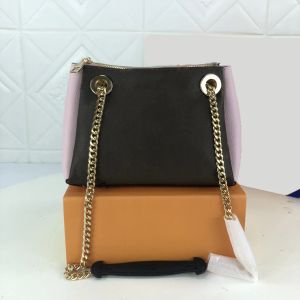 2023 Designer de moda mulheres totes luxo senhora clássico flor carta bolsas tops qualidade sacos de ombro de couro cadeias crossbody saco original bolsas xadrez