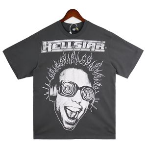 High Street Vintage Wash Wash Hellstar T-shirt męskie Kobiet Designer T-shirty stylistki