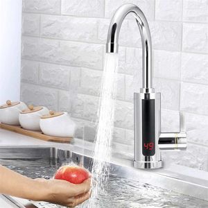 Kitchen Faucets Faucet 3000W Electric Water With LED Heater Tap Instant Heating Tankless