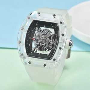 الساعات الفاخرة للرجال حالة حزام من المطاط الذهب العلبة السيليكون الكوارتز wristwatch رجال الرجال الساعات المعروضة على التخليص ريتشارليسون بالجملة شحن مجاني