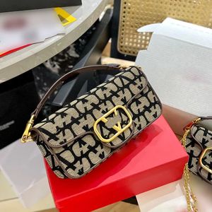 Neue Mode-Ledertasche Luxurys Umhängetaschen Designer-Kette Geldbörse Marke Umhängetasche Handtasche Dame Buchstabe V Flap Bag Totes Handtaschen Mehrfarbige klassische Umhängetasche 1