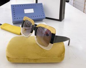 Designer feminino para óculos de sol 083s 008 54mm oversized quadrado preto feminino óculos de sol novo com tags caixa cor misturada brilhou g quadro