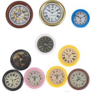 Doll House Accessories 1 12 Harts Dollhouse Miniature Wall Clock Play Miniaturas Home Decor Toy Pretence Furniture 230830