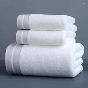 Handtuch aus reinem Weiß, Baumwolle, einfarbig, Gesicht, groß, für Familien, Handtücher in Badequalität, rosa Haare, Kinder