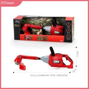 Tools Workshop Maintenance Electric Saw Lawn Blower Mower Simulation Pretend To Play With Garden Boy Toys Kid Gift 230830