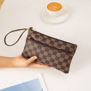 High-end Trendy Long Plaid Handbag Mobile Phone Bag Coin Purse for Women Wrist Bags Wholesale