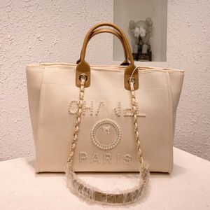 Роскошные женские модные пляжные сумки бренд CH Canvas Dembag Designer Classics Rackpacks Pearl Ladies