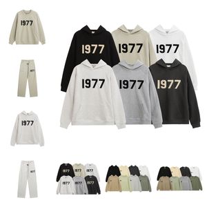 Męskie dresy literowe druk z kapturem swobodne sollover bresSuits 1977jogger dopasuj garnitury z kapturem z kapturem swobodne długie spodnie rozmiar s-xl