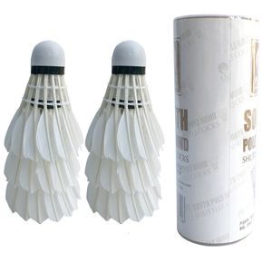 Bollar badminton shuttlecock vit gåsbräda fjäder flygande stabilitet hållbar boll 3 st 6 st fjäder shuttlecock inomhus 230829