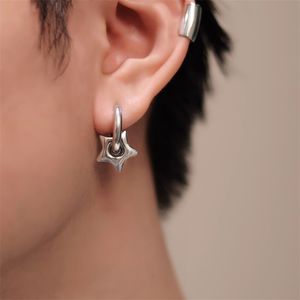 Five-pointed Star Exquisite Premium Earrings Unique Netizens Popular 2023 Thick Circle Accessories Charming Jewelry
