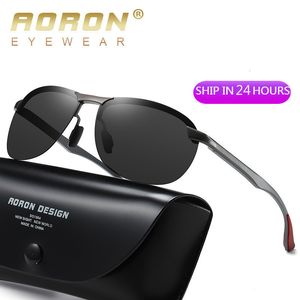 Mode solglasögon ramar aoron aluminium ram solglasögon mäns polariserade solglasögon förare som kör solglasögon UV400 230830