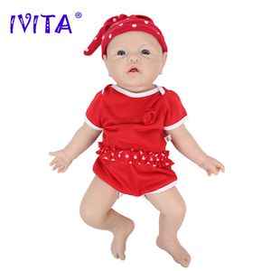 Bonecas Ivita WG1526 16,92 polegadas 2,69kg corpo inteiro silicone reborn bebê boneca realista menina bonecas sem pintura diy em branco bebê crianças brinquedos 230828