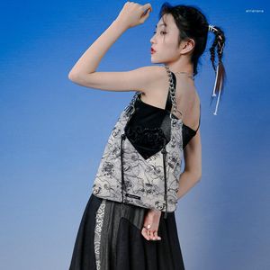 Sacos de noite 2023 estilo coreano moda feminina bolsas corrente decoração bolsa de ombro balde grande capacidade crossbody designer de luxo