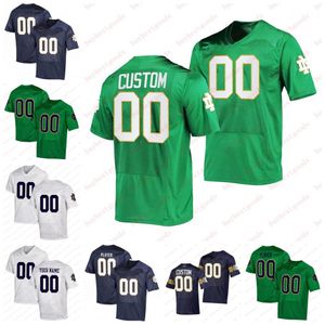 Jerome Bettis Jersey Tony Rice Custom Notre Dame Futbol Jersey Walt Patulski Paul Hornung Rudy Ruettiger Johnny Lattner Joe Theismann Formaları