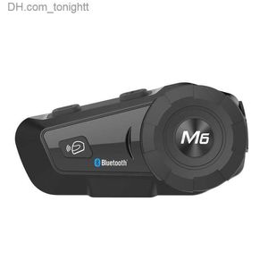 1000m Bluetooth Intercom Motorcykelhjälmhuvuden för Rider BT Wireless Walkie Talkie Moto Stereo Interphone Mp3 GPS FM Radio Q230831