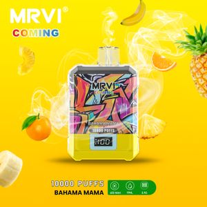 Original MRVI Puff 10000 Bar Vape Descartável 650mAh Bateria Recarregável Carrinhos Pré-cheios Vape desechable