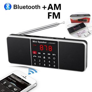 Radio Digital Portable AM ​​FM Bluetooth -högtalare Stereo Mp3 Player TF SD Card USB Drive Handsfree Call Rechargable Speakers 230830