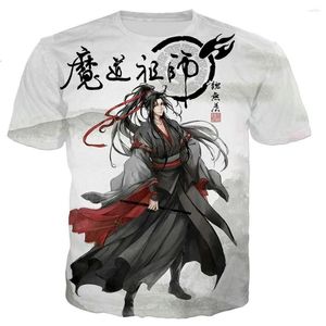 Męskie koszulki mo dao zu shi t-shirty anime 3D print streetwear mężczyźni kobiety swobodne modne koszulka krótkie tulei koszulki dla dzieci topy