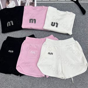 Söt casual Women Tracksuit Hoodie Shorts Fashion Letter Print High Maisted Pants Long Sleeped Pullover Tops